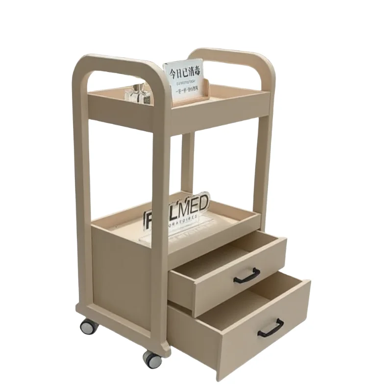 Beauty Makeup Trolley - for SPA Wooden Rolling Premium Beauty