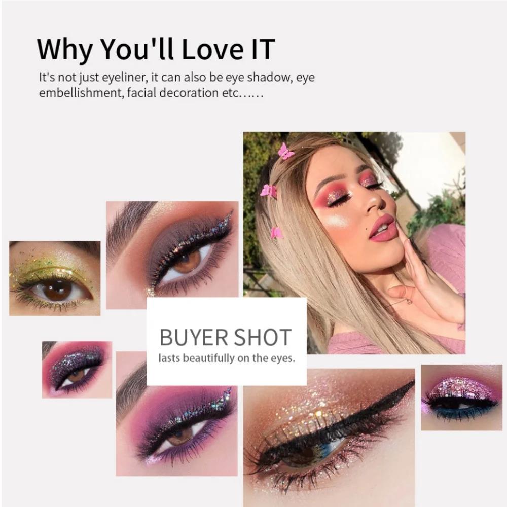 12pcs Glitter Eyeliner Set Lon - Eyeshadow Glitter Pigment recensione e prezzo
