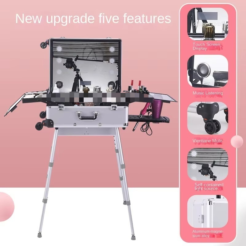 Aluminum Alloy Bluetooth Troll - Beauty Makeup Trolley recensione e prezzo