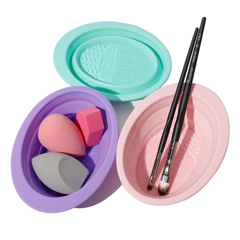 Folding Powder Puff Cleaning B - Beauty Makeup Eyeshadow recensione e prezzo