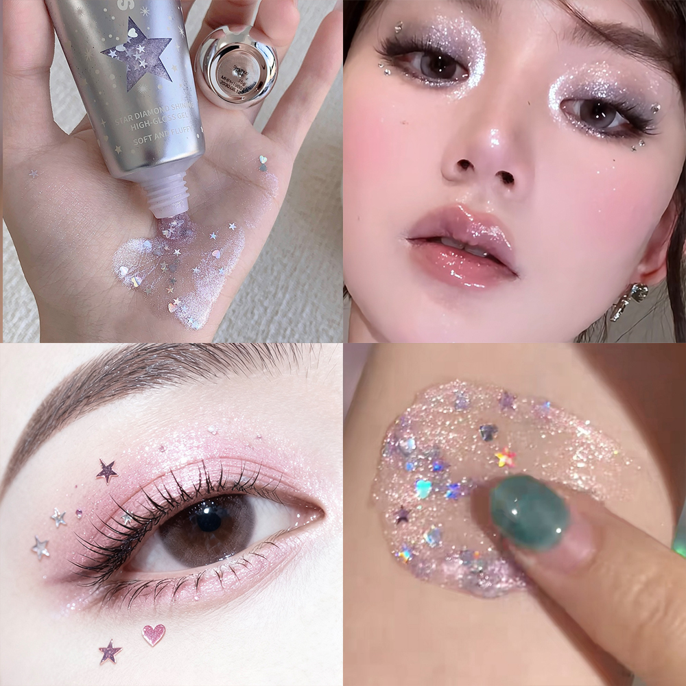 Star Heart Sequins Glitter Gel - Eyeshadow Glitter Pigment recensione e prezzo
