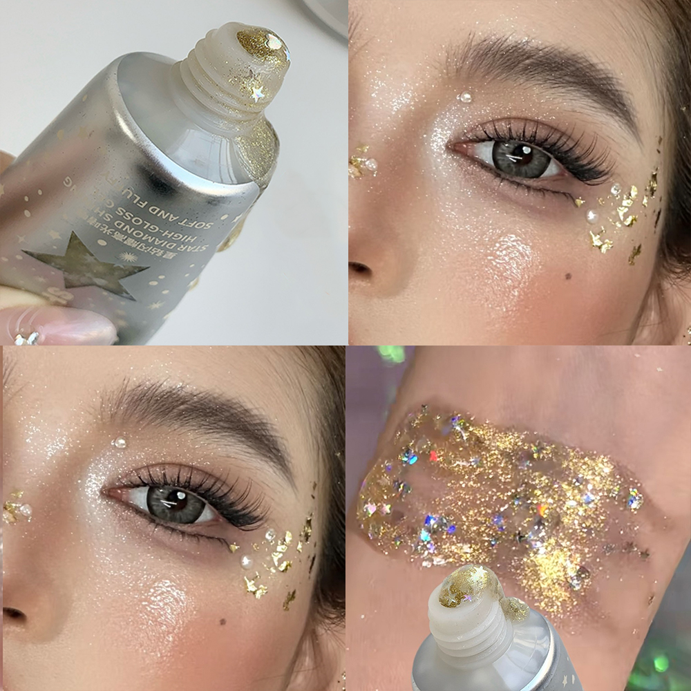 Star Heart Sequins Glitter Gel - Eyeshadow Glitter Pigment recensione e prezzo