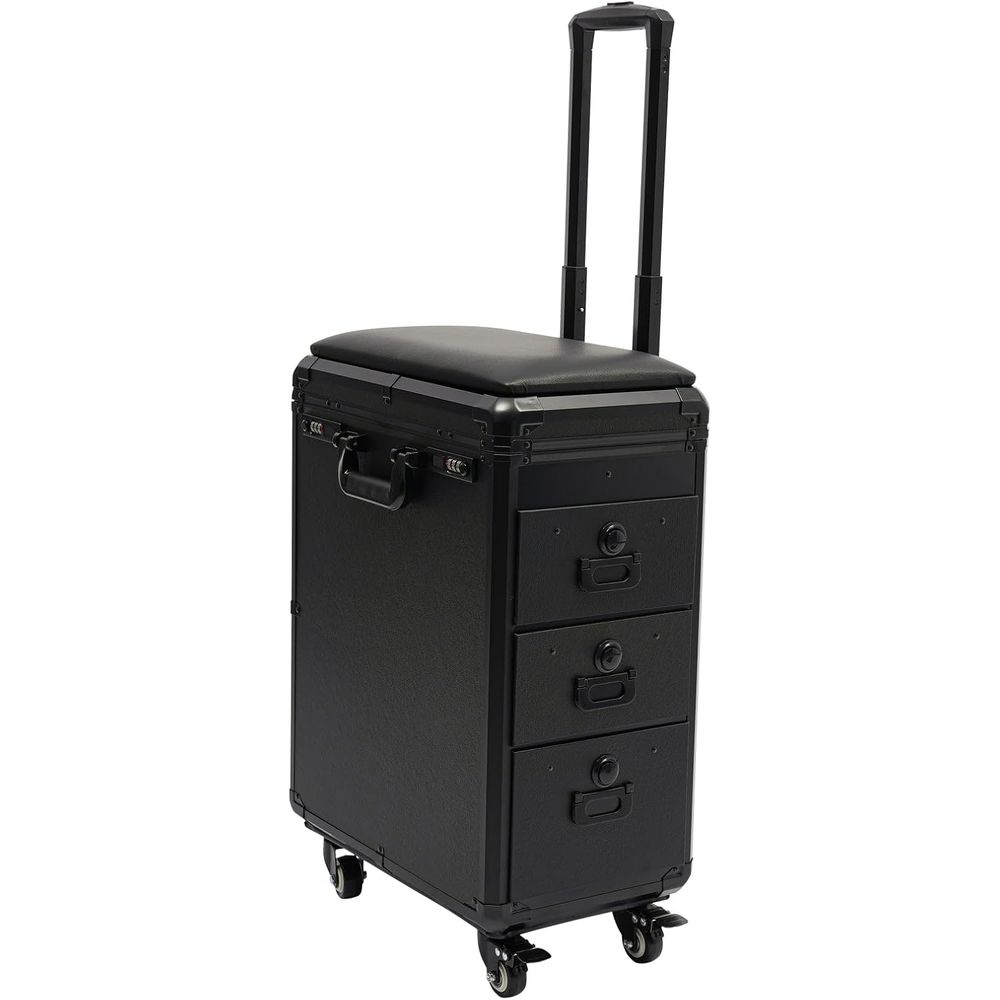 Rolling Acrylic Tattoo Case, M - Beauty Makeup Trolley recensione e prezzo