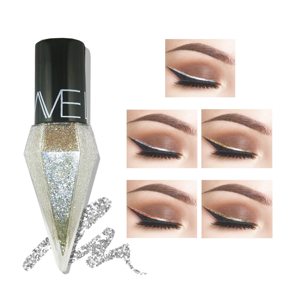 5pc/set Shiny Eye Liners Eyesh - Eyeshadow Glitter Pigment recensione e prezzo