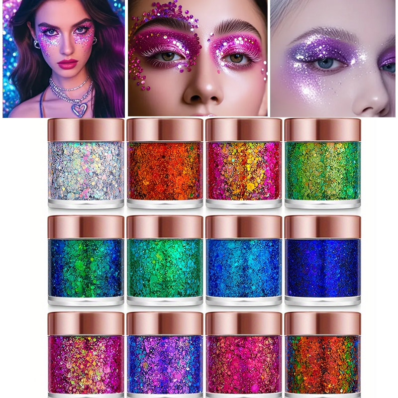 1Pc Sequins Body Glitter Gel M - Eyeshadow Glitter Pigment recensione e prezzo