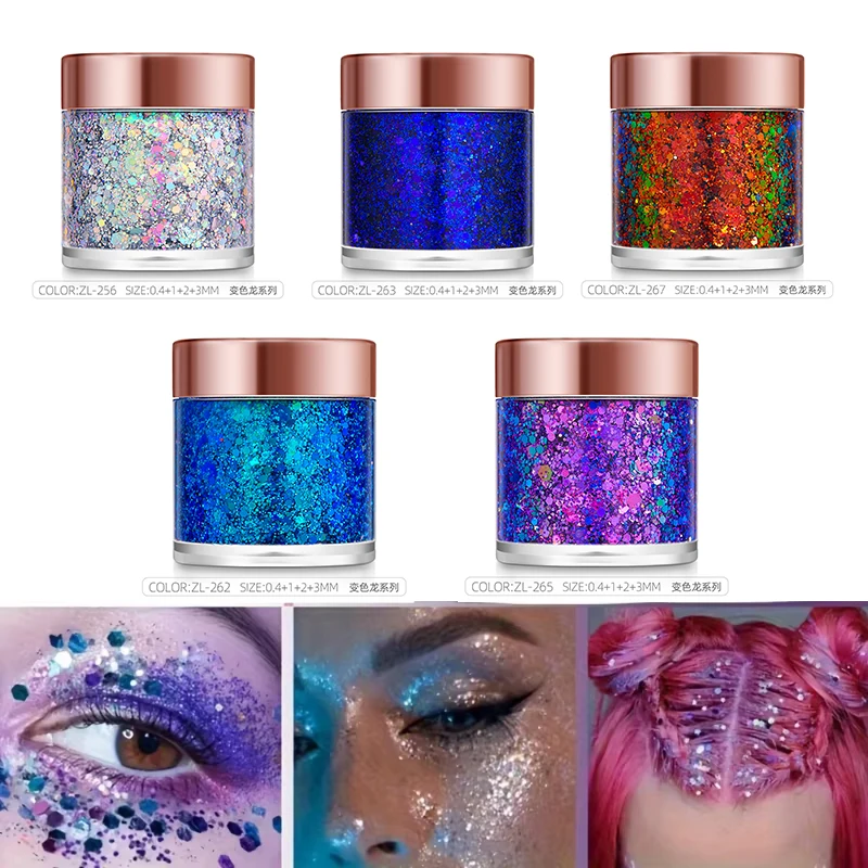 1Pc Sequins Body Glitter Gel M - Eyeshadow Glitter Pigment recensione e prezzo