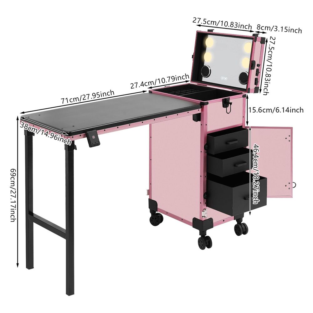 Drawers Rolling Makeup Train C - Beauty Makeup Trolley recensione e prezzo