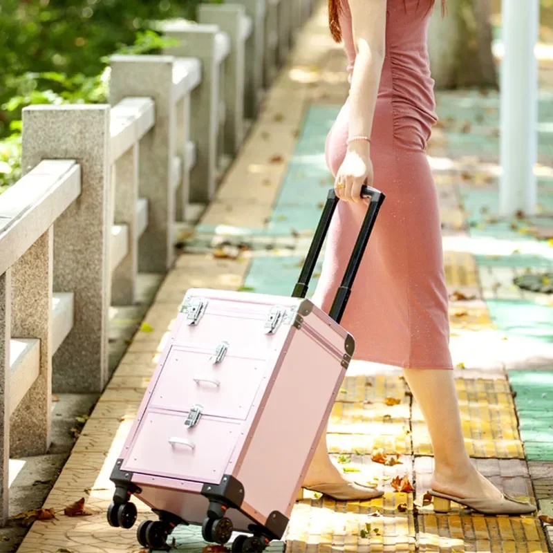 1pc Aluminum Alloy Professiona - Beauty Makeup Trolley recensione e prezzo