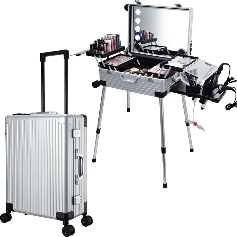 24'' Rolling Makeup Case With  - Beauty Makeup Trolley recensione e prezzo