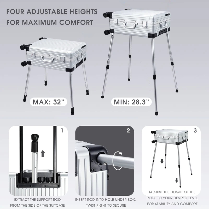 24'' Rolling Makeup Case With  - Beauty Makeup Trolley recensione e prezzo