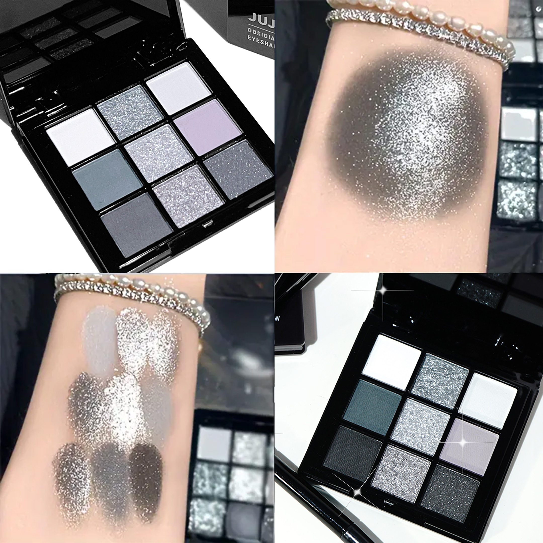 Nine-color eyeshadow palette M - Eyeshadow Glitter Pigment recensione e prezzo