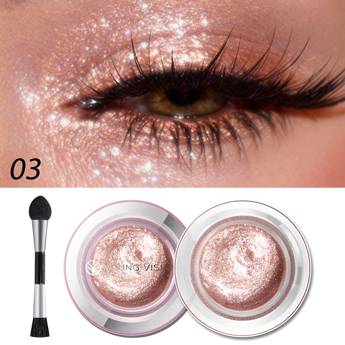 1pcs highlighter liquid eye sh - Eyeshadow Glitter Pigment recensione e prezzo