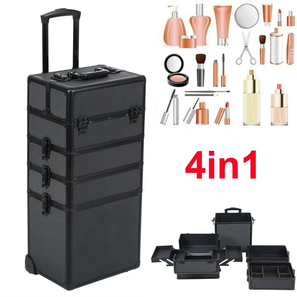 -4 In 1 Trolley Make Up Case H - Beauty Makeup Trolley recensione e prezzo
