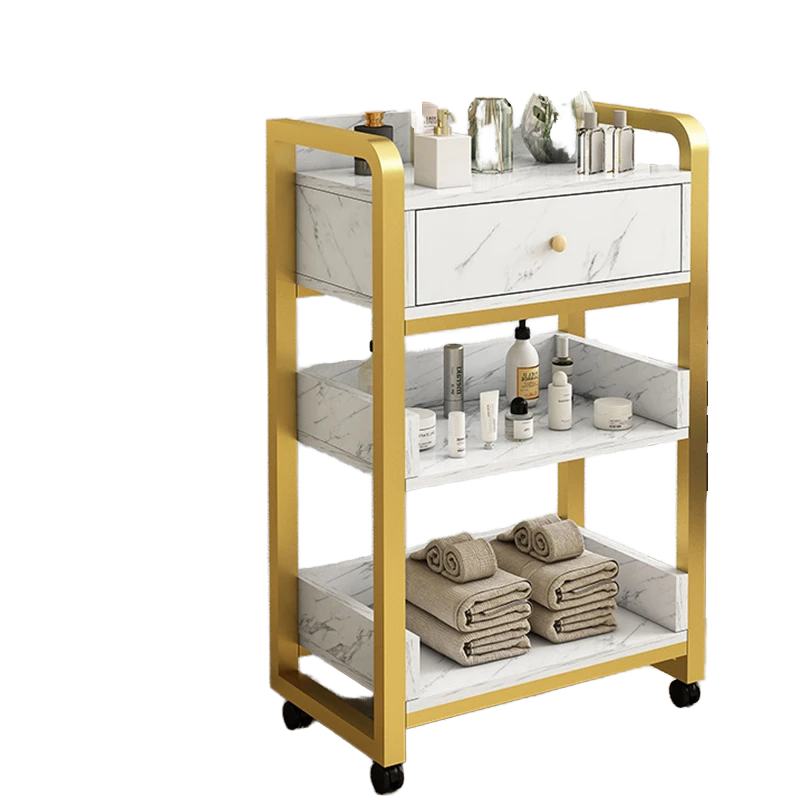 Modern Gold White Salon Trolle - Beauty Makeup Trolley recensione e prezzo