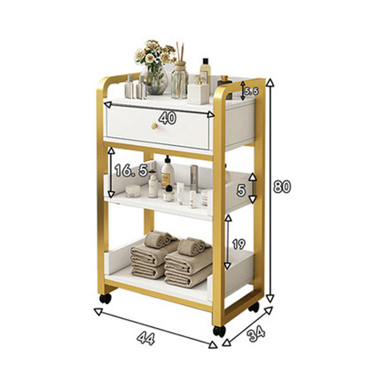 Modern Gold White Salon Trolle - Beauty Makeup Trolley recensione e prezzo