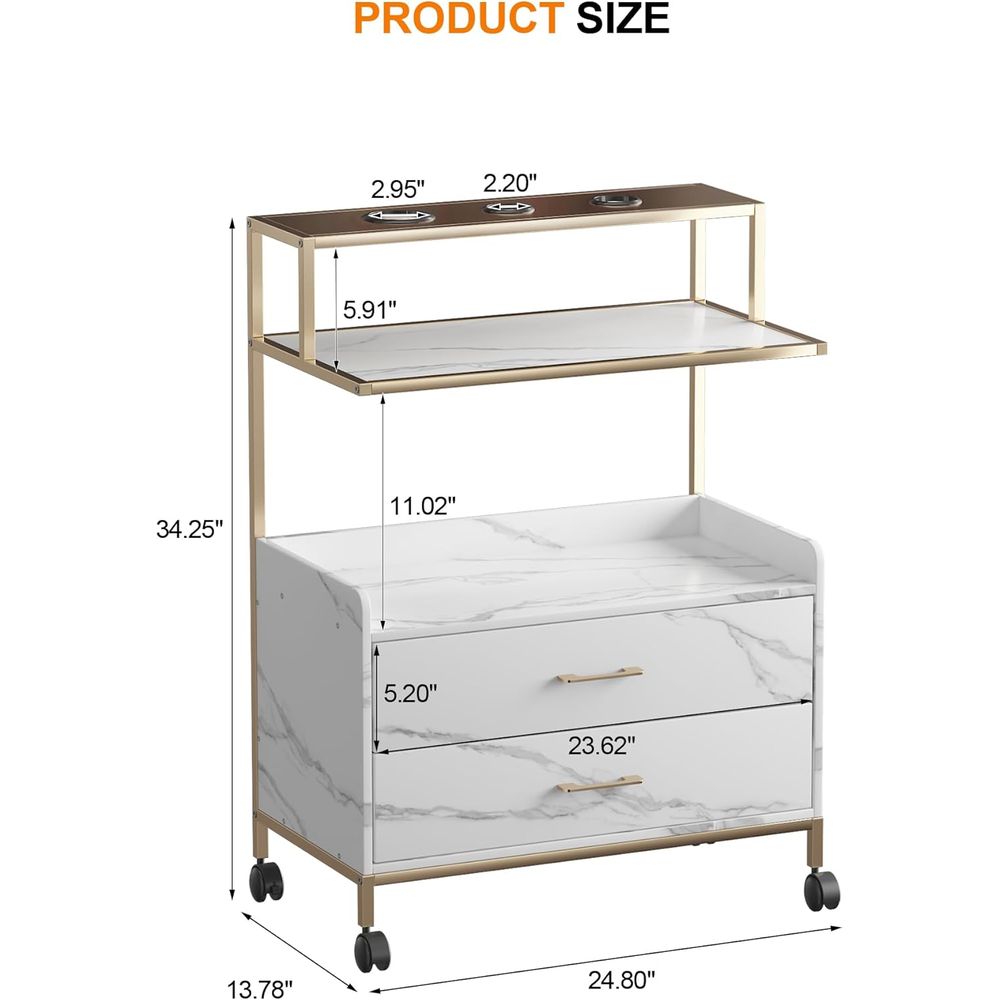 Salon Rolling Trolley with Loc - Beauty Makeup Trolley recensione e prezzo