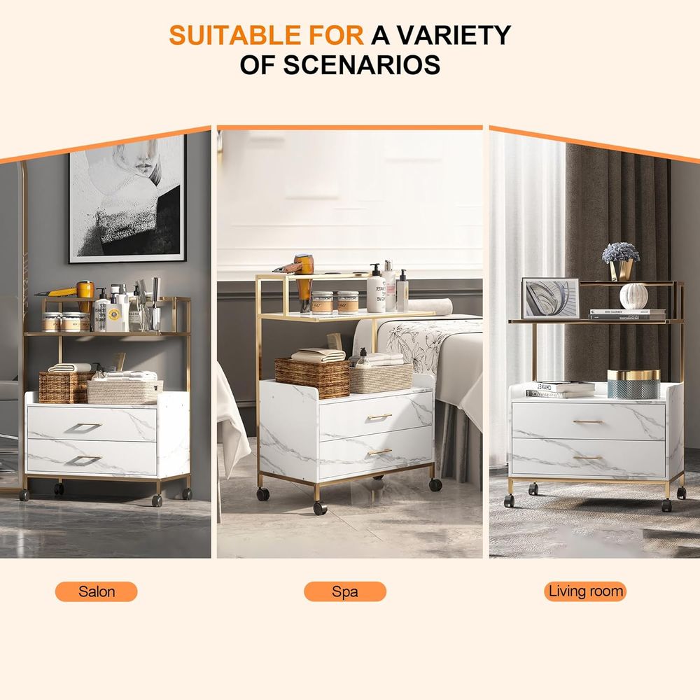 Salon Rolling Trolley with Loc - Beauty Makeup Trolley recensione e prezzo