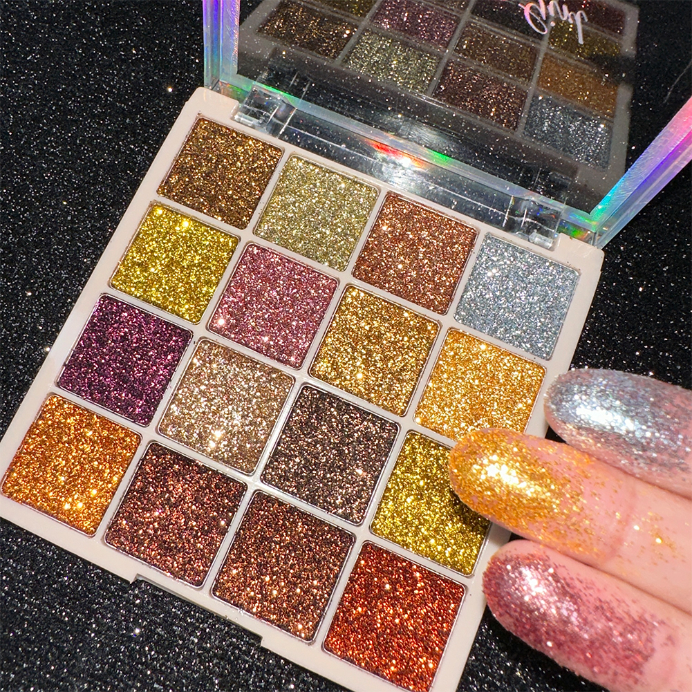 16 Colors Glitter Eyeshadow Pa - Eyeshadow Glitter Pigment recensione e prezzo