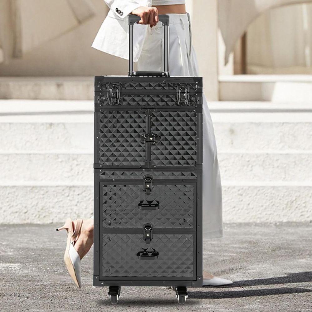 Portable Lockable Makeup Case  - Beauty Makeup Trolley recensione e prezzo