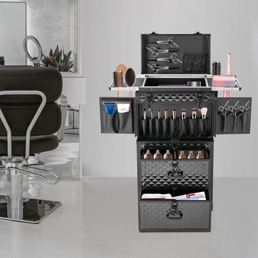 Portable Lockable Makeup Case  - Beauty Makeup Trolley recensione e prezzo